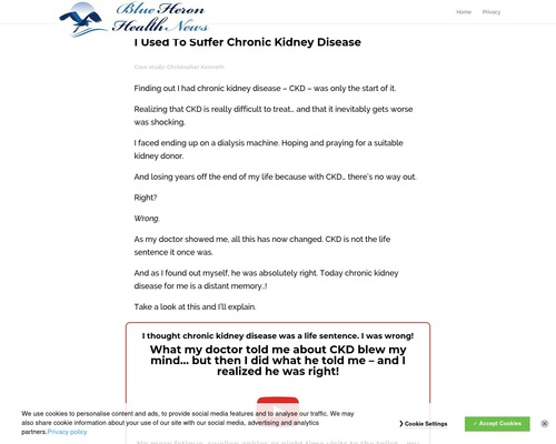 My Chronic Kidney cb | Blue Heron Health News – Health & Fitness