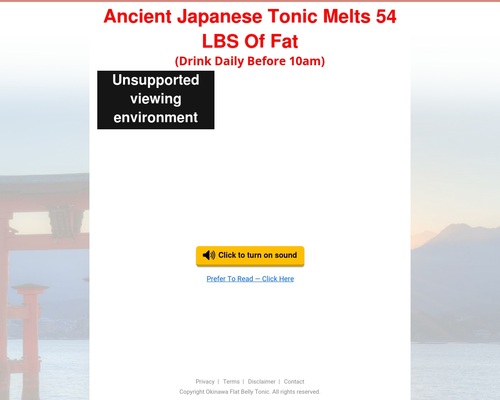(2) Japanese Tonic Destroys Belly Fat Overnight – Health & Fitness