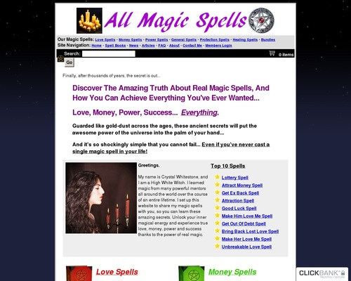 All Magic Spells (TM) : Top Converting Magic Spell eCommerce Store – Health & Fitness