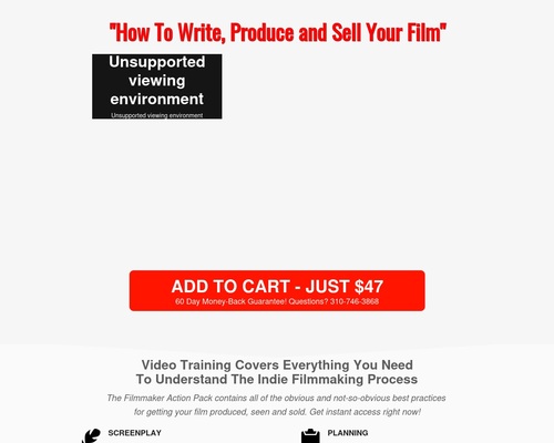 Make Your Movie Now! – “No-Fluff Professional Tools For Serious Filmmakers And Screenwriters" – Health & Fitness