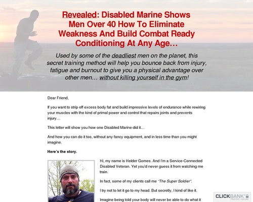 Revealed: Disabled Marine Shows Men Over 40 How To Eliminate Weakness And Build Combat Ready Conditioning At Any Age… – Health & Fitness