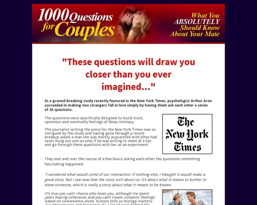 1000 Questions For Couples by Michael Webb relationship expert – Health & Fitness