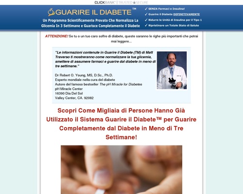 *GUARIRE IL DIABETE* – La Cura del Diabete – Health & Fitness