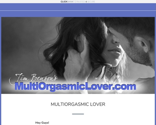 Sex Product: Multi Orgasmic Lover – 50% commission – Health & Fitness