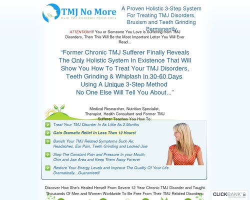 TMJ No More ™: $45/Sale ~ Top TMJ, Bruxism & Teeth Grinding Offer! – Health & Fitness