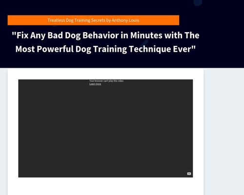 Treatless Dog Training Secrets by Anthony Louis – Health & Fitness