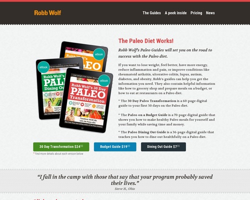 Paleo Diet Guides from Robb Wolf – Health & Fitness