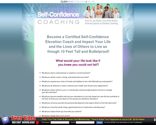 Joe Rubino’s Self-Confidence Coaching Certification Program – Health & Fitness