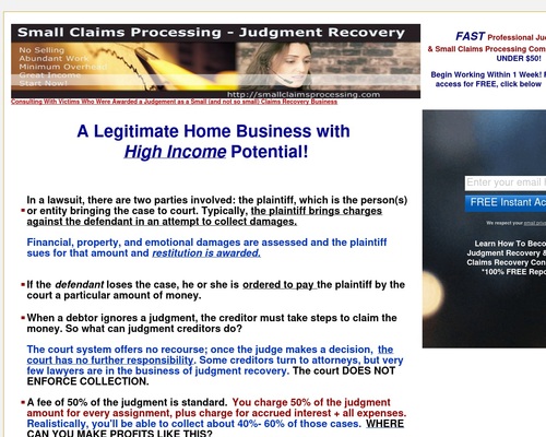 Judgement Recovery Business Course – Small Claims Processing Course – Health & Fitness