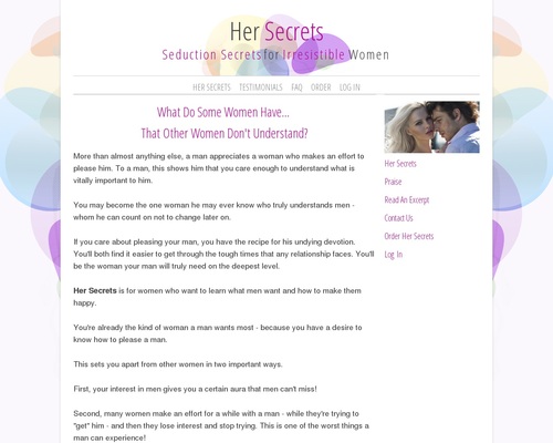 Her Secrets: Seduction Secrets For Irresistible Women – Health & Fitness