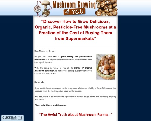 Mushroom Growing 4 You – Step-By-Step How To Grow your Very Own Mushrooms at Home – Health & Fitness