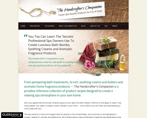 The Handcrafter's Companion – Create Spa Products at Home – Health & Fitness