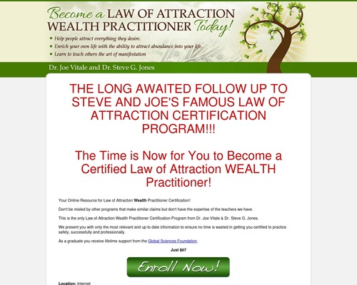 Law of Attraction Wealth Practitioner Certification – Health & Fitness