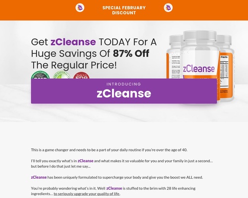 Get zCleanse TODAY For A Huge Savings Of 87% Off The Regular Price! – Health & Fitness