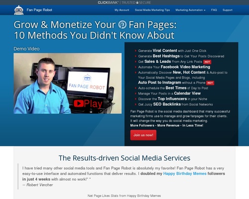 Fan Page Robot | AI-Powered 10-in-1 Marketing Automation Software to Increase Social Media Followers – Health & Fitness