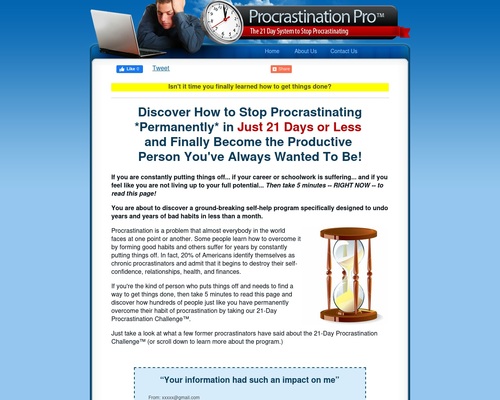 Procrastination Pro (TM) – Top  Procrastination Offer on CB! – Health & Fitness